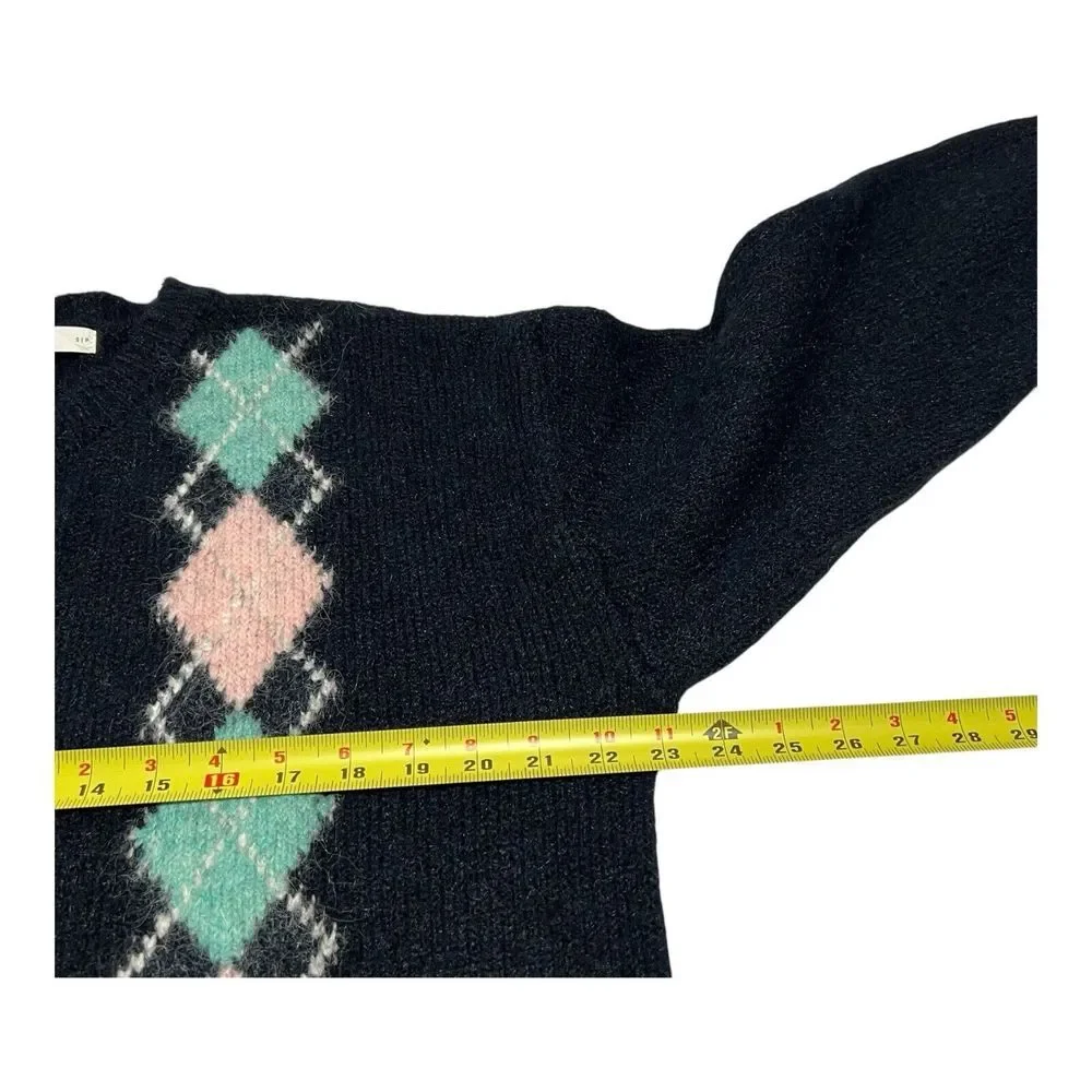 OAK‎ + FORT Cozy Knit Oversized Cardigan Women's CG-14554-W-Navy Print-S NWT $68